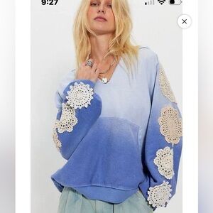 TRICIA FIX X Free People Doily Hoodie!!! SOLD OUT!!! Size XS/S!! NWT!!!